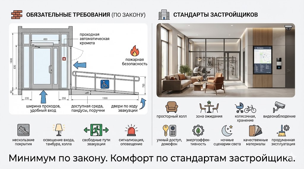 Требования к входным группам