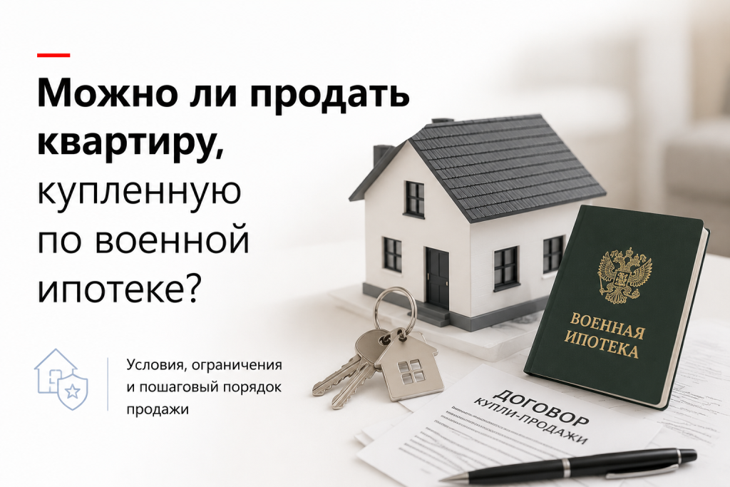Можно ли продать квартиру, купленную по военной ипотеке