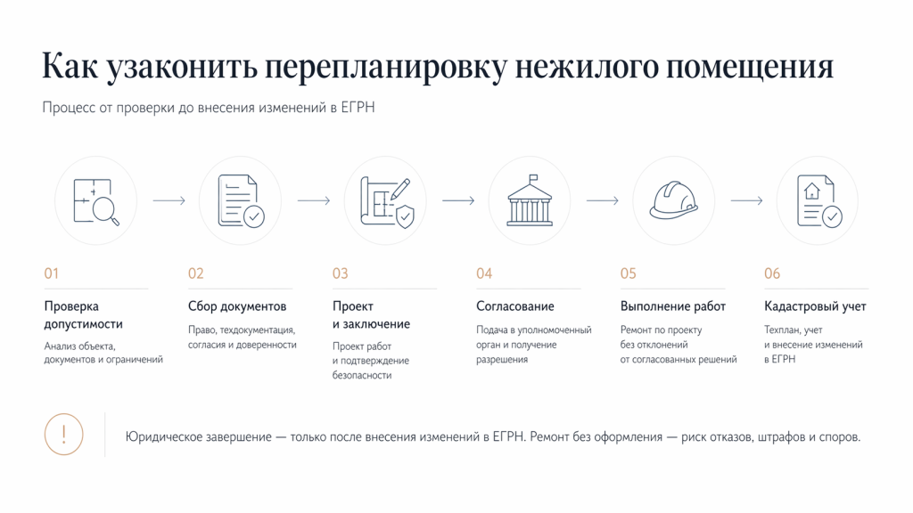 Пошаговая инструкция по узакониванию перепланировки