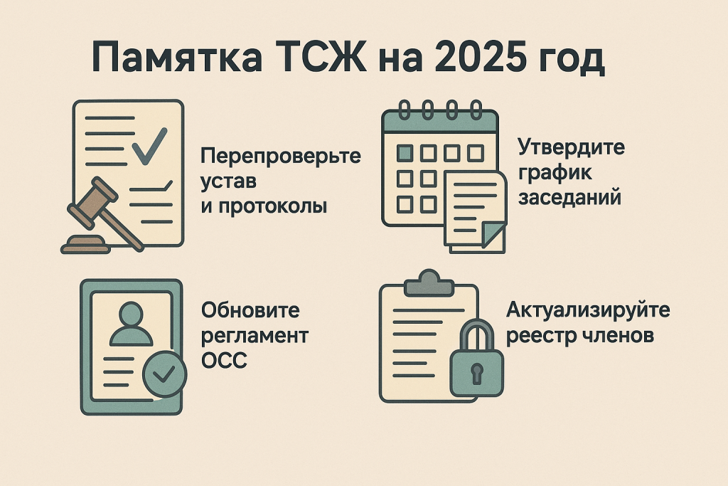 Памятка ТСЖ на 2025 год