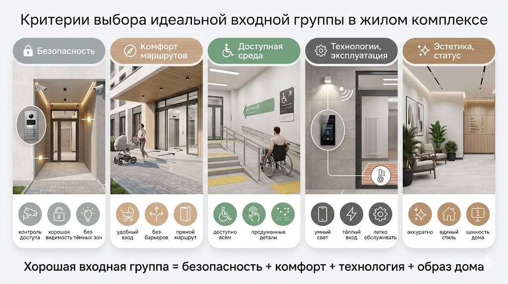 Критерии выбора идеальной входной группы