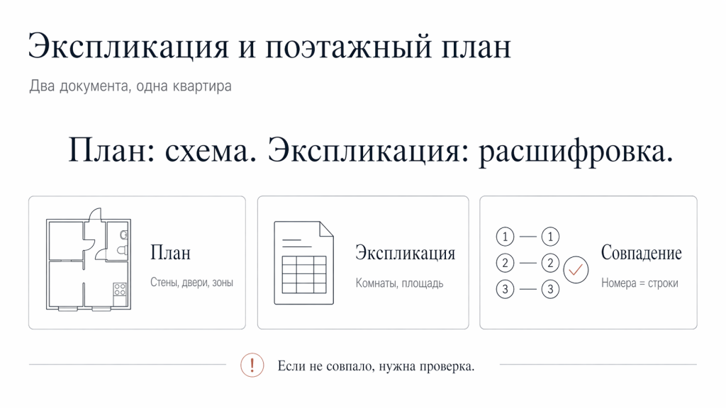 Экспликация и поэтажный план