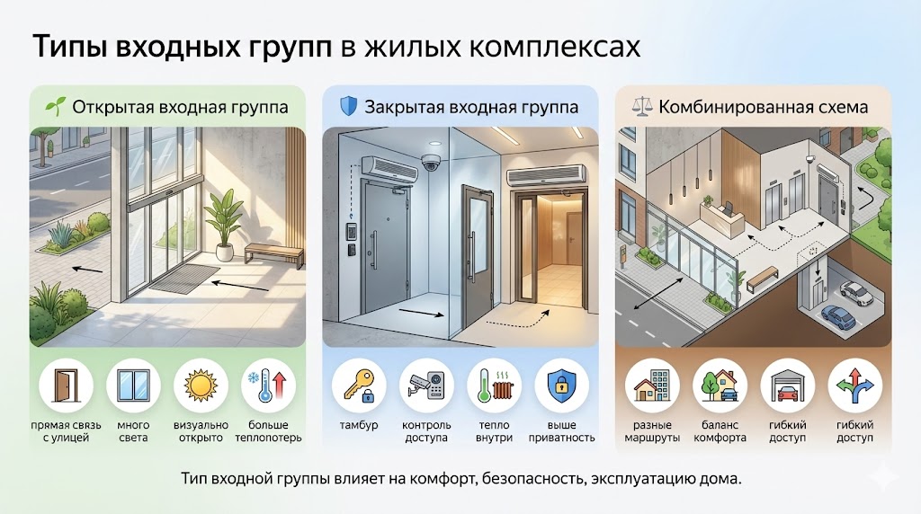 Типы входных групп