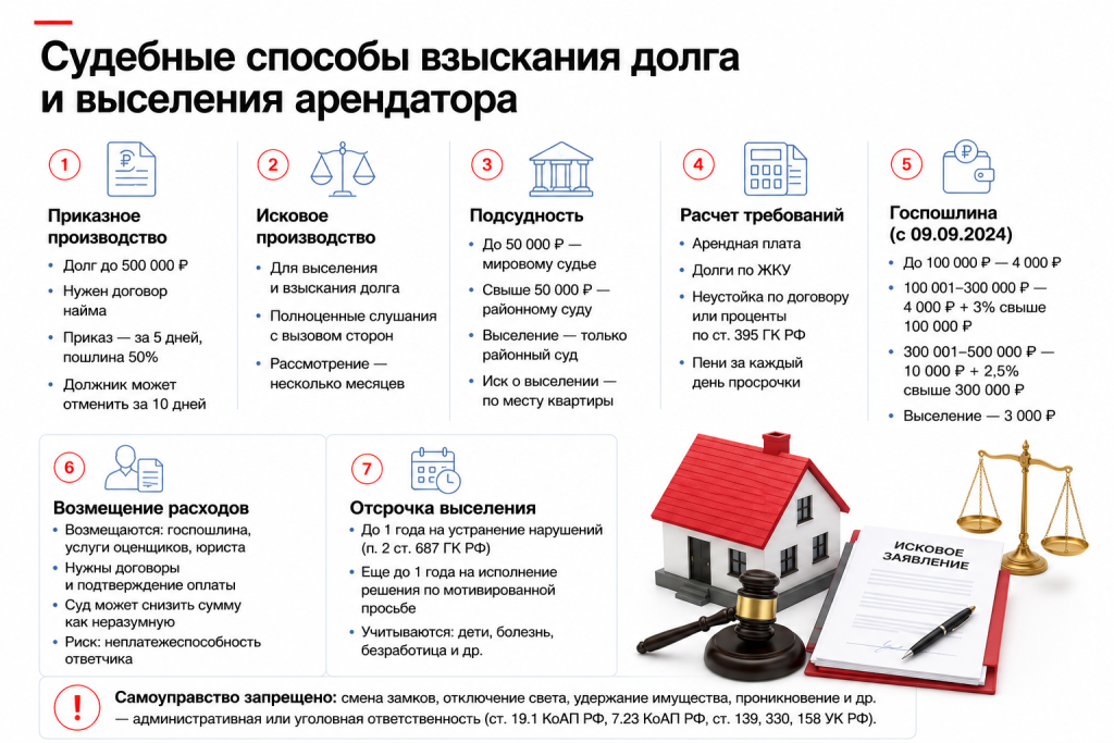 судебные способы взыскания долга и выселения арендатора судебные способы взыскания долга и выселения арендатора