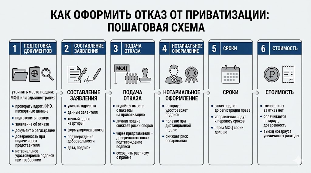 Как оформить отказ от приватизации