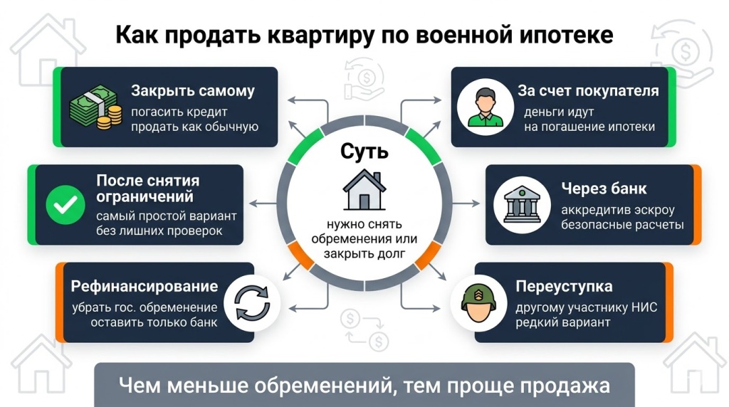 Как продать квартиру с военной ипотекой