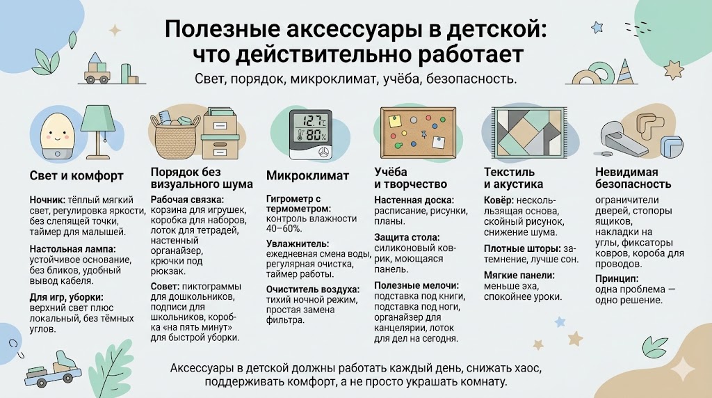 Полезные аксессуары в детской