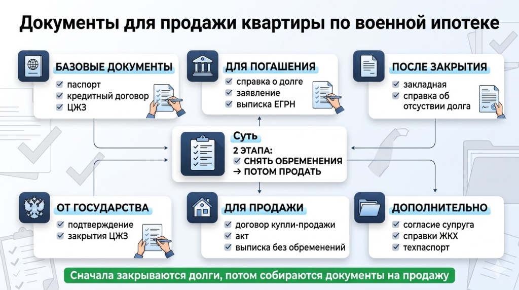 Пакет документов, необходимый для продажи