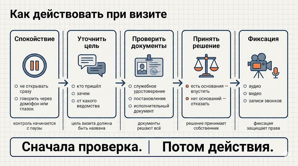 Как действовать при визите