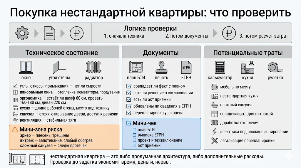 Покупка нестандартной квартиры что проверить