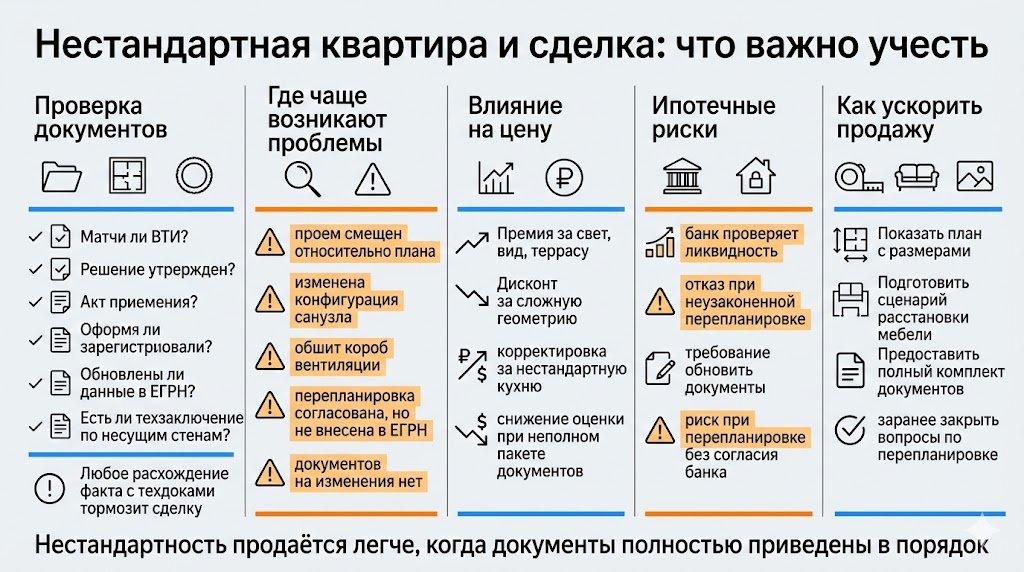 Нестандартная квартира и сделка: что важно учесть