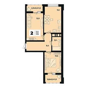 2-комнатная