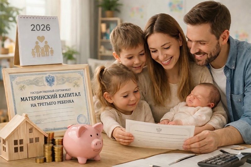 Материнский капитал на третьего ребенка в 2026 году