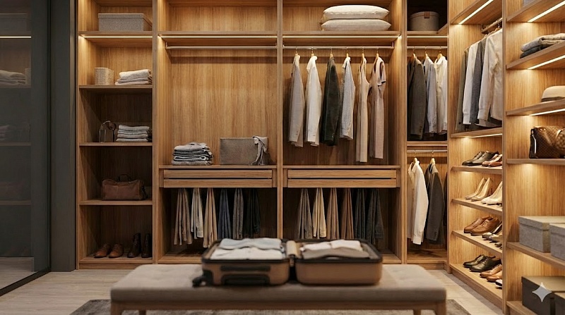 Как обустроить гардеробную комнату